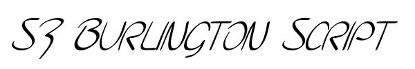 SF Burlington Script font preview